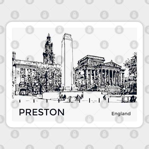 Preston England Magnet by Lakeric